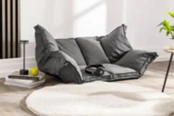 Bild 2 von Happy Home 2 in 1 Bodensofa - Dunkelgrau