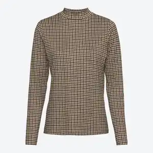 Damen-Langarmshirt mit Stehkragen