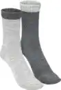 Bild 1 von IDEENWELT Struktur-Socken hellgrau/dunkelgrau 2er-Set Gr. 35/38