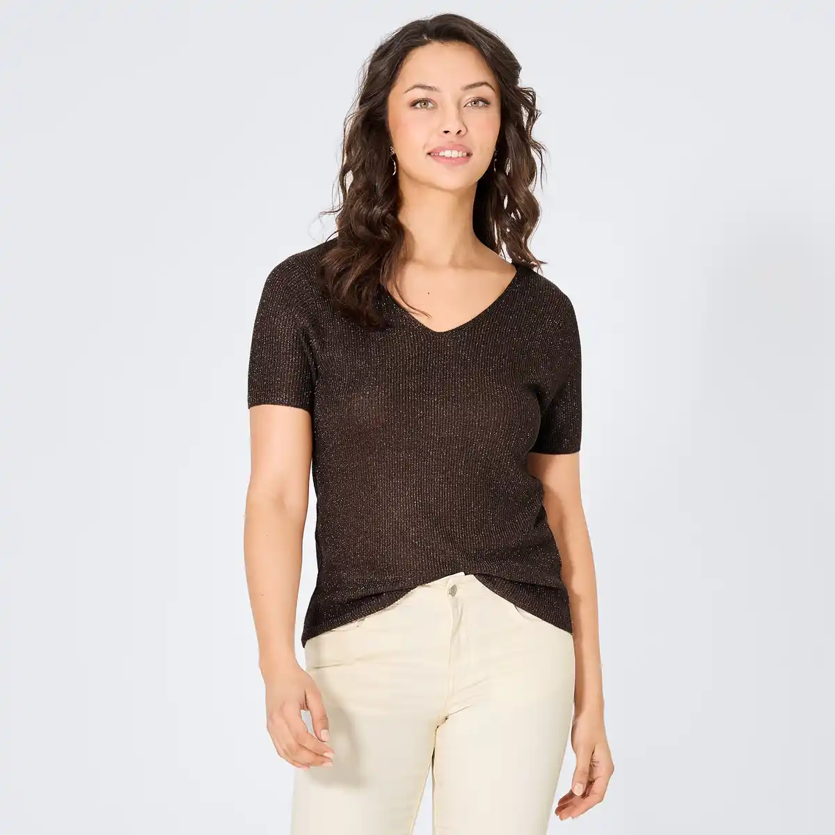 Bild 1 von Damen-T-Shirt mit hohem Viskose-Anteil