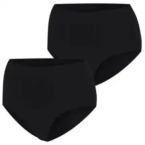 UP2FASHION WOMEN Damen Shapewear-Unterwäsche, Schwarz, 2er-Set Slips, S 36/38