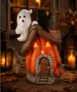 Bild 1 von Halloween Teelichthalter Kürbishaus