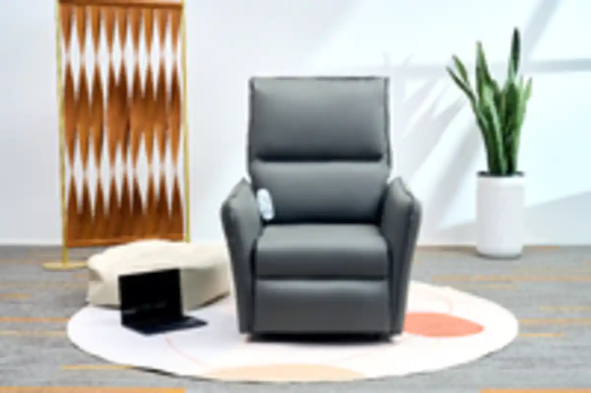 Bild 2 von Happy Home Elektrischer Schaukel- und Massagesessel mit Heizfunktion, Beinanhebung & Airbag - Grau