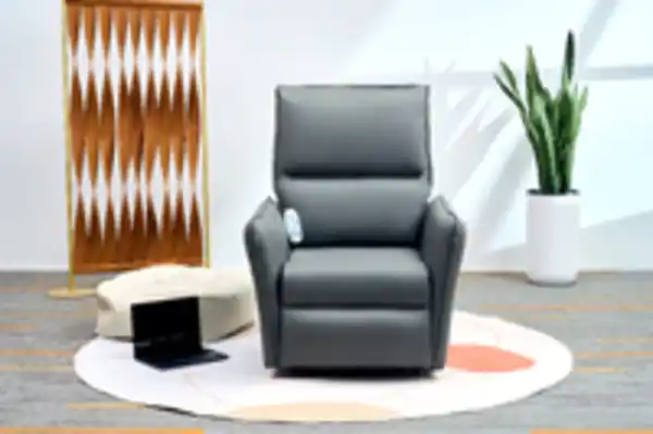 Bild 2 von Happy Home Elektrischer Schaukel- und Massagesessel mit Heizfunktion, Beinanhebung & Airbag - Grau