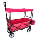 Bild 1 von GreenYard Bollerwagen mit Dach und Korb, ca. 90 x 53 x 118 cm