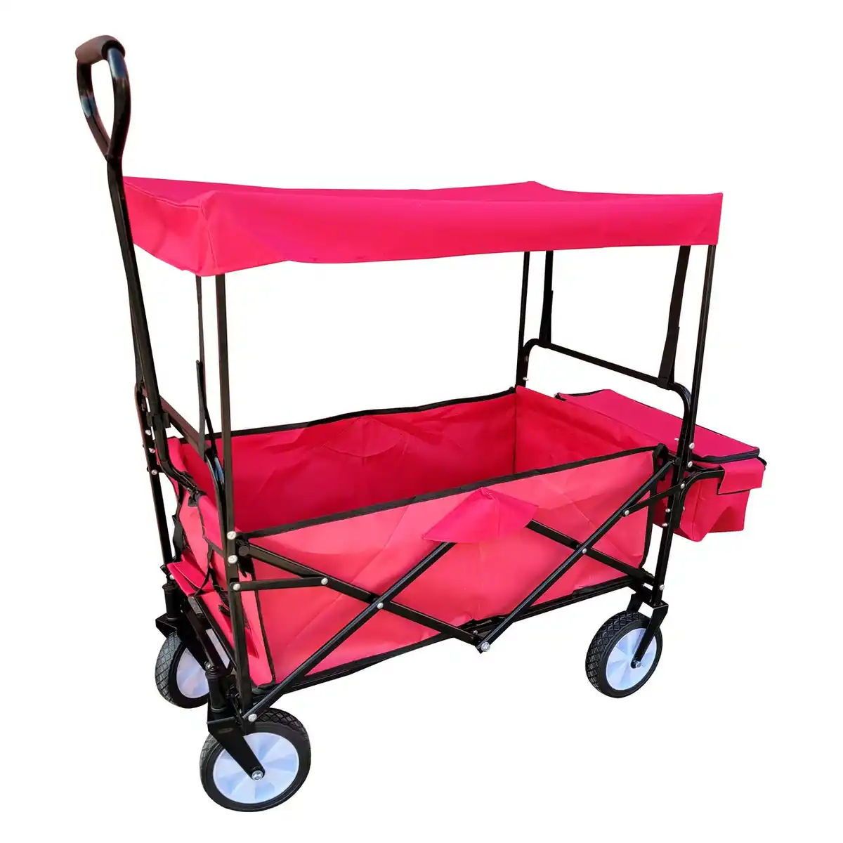 Bild 1 von GreenYard Bollerwagen mit Dach und Korb, ca. 90 x 53 x 118 cm