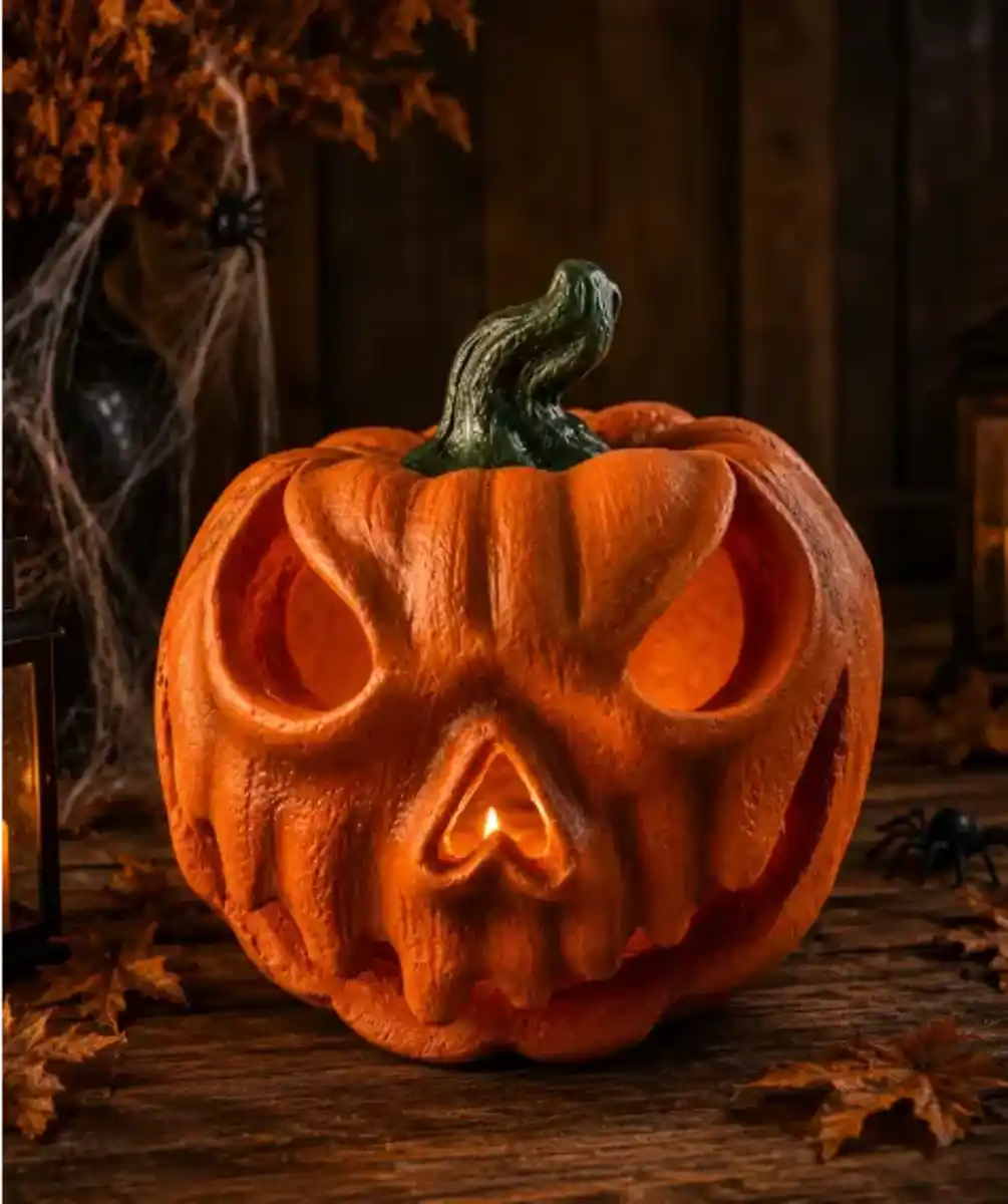 Bild 1 von Halloween Teelichthalter Kürbis