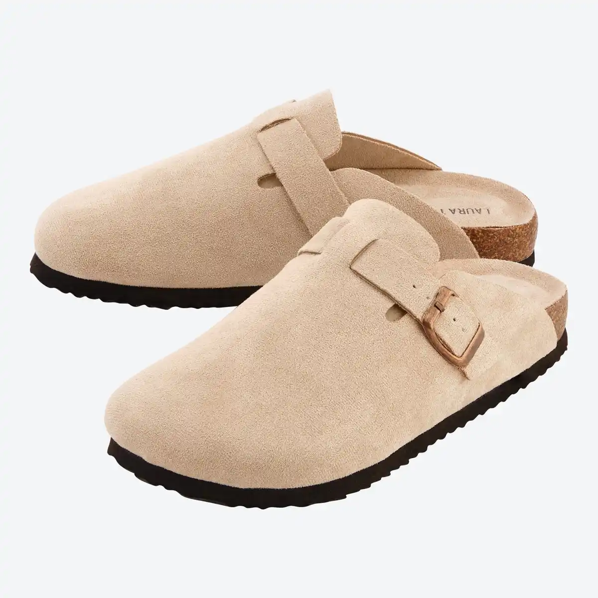 Bild 1 von Damen-Clogs aus Kunst-Veloursleder