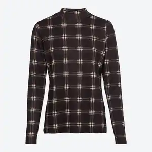 Damen-Langarmshirt mit Stehkragen