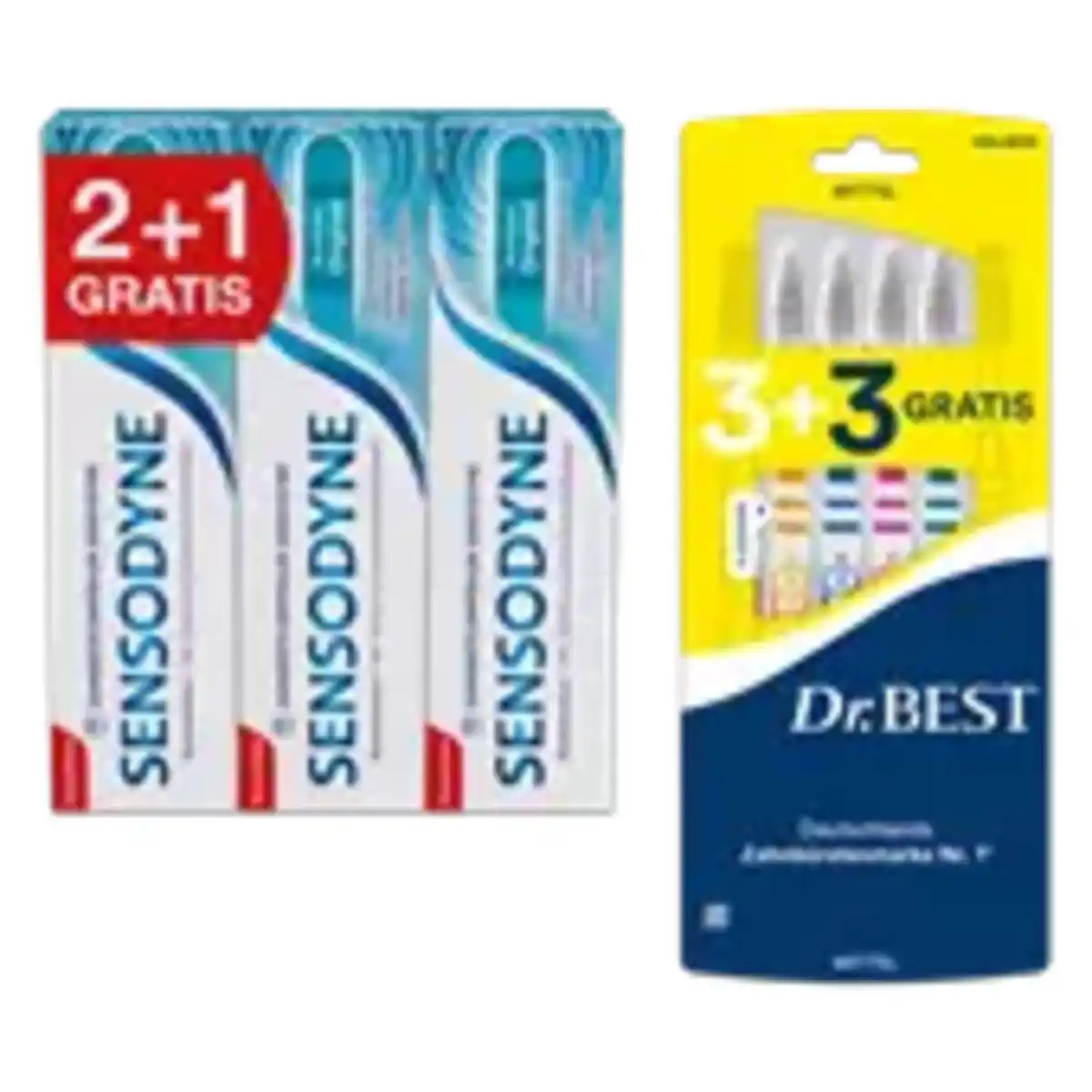 Bild 1 von Sensodyne MultiCare Original Zahncreme 2 + 1 oder Dr. Best Zahnbürste 3 + 3
