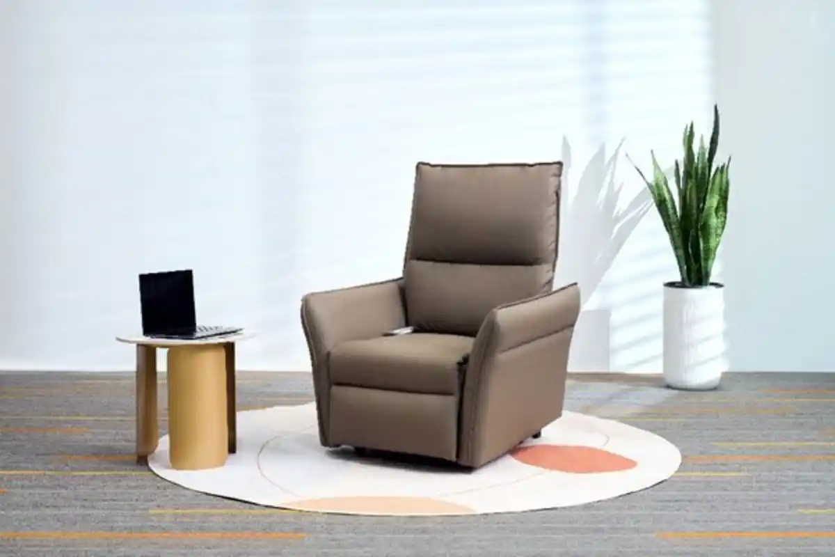 Bild 4 von Happy Home Elektrischer Schaukel- und Massagesessel mit Heizfunktion, Beinanhebung & Airbag - Braun