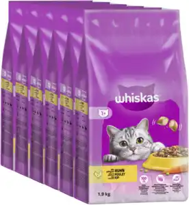 Whiskas Beutel Trocken Adult 1+ mit Huhn 1,9kg 5er Karton