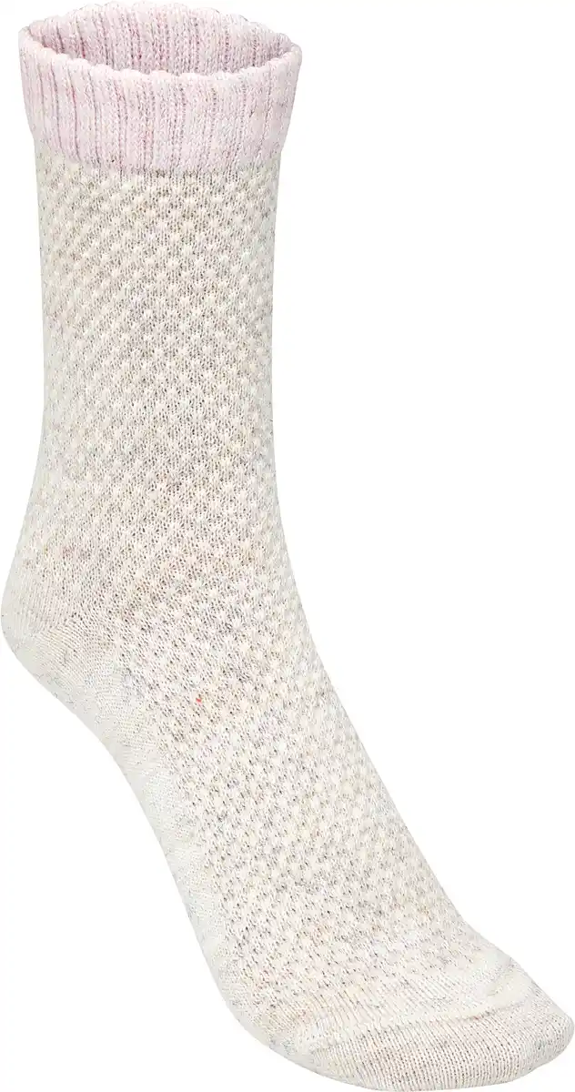 Bild 2 von IDEENWELT Struktur-Socken rosa/beige 2er-Set Gr. 39/42