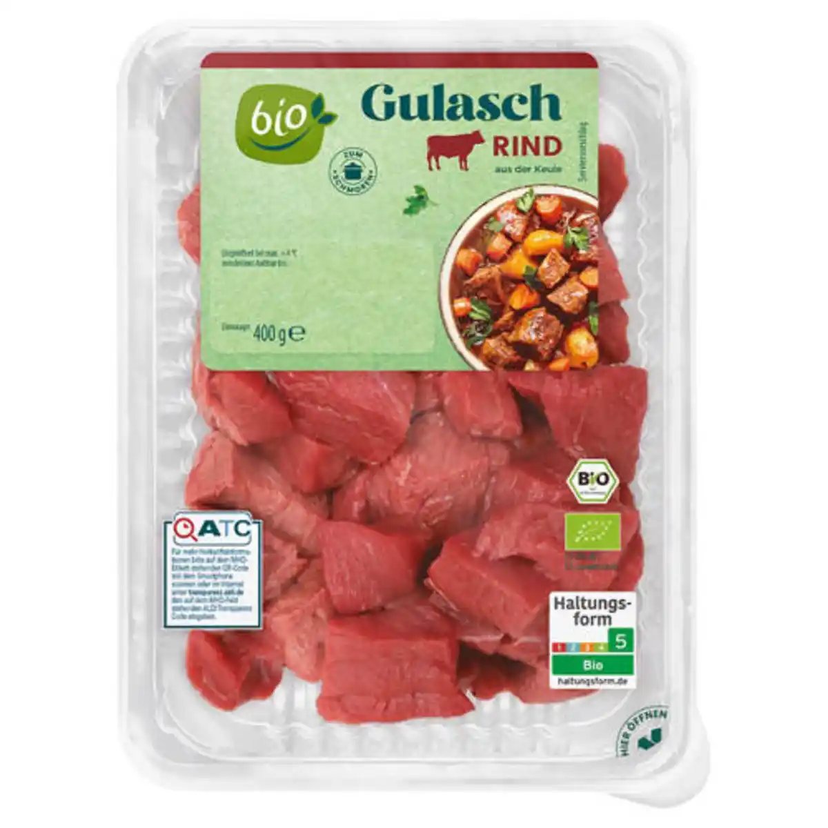 Bild 1 von Bio-Rinder-Gulasch 400 g