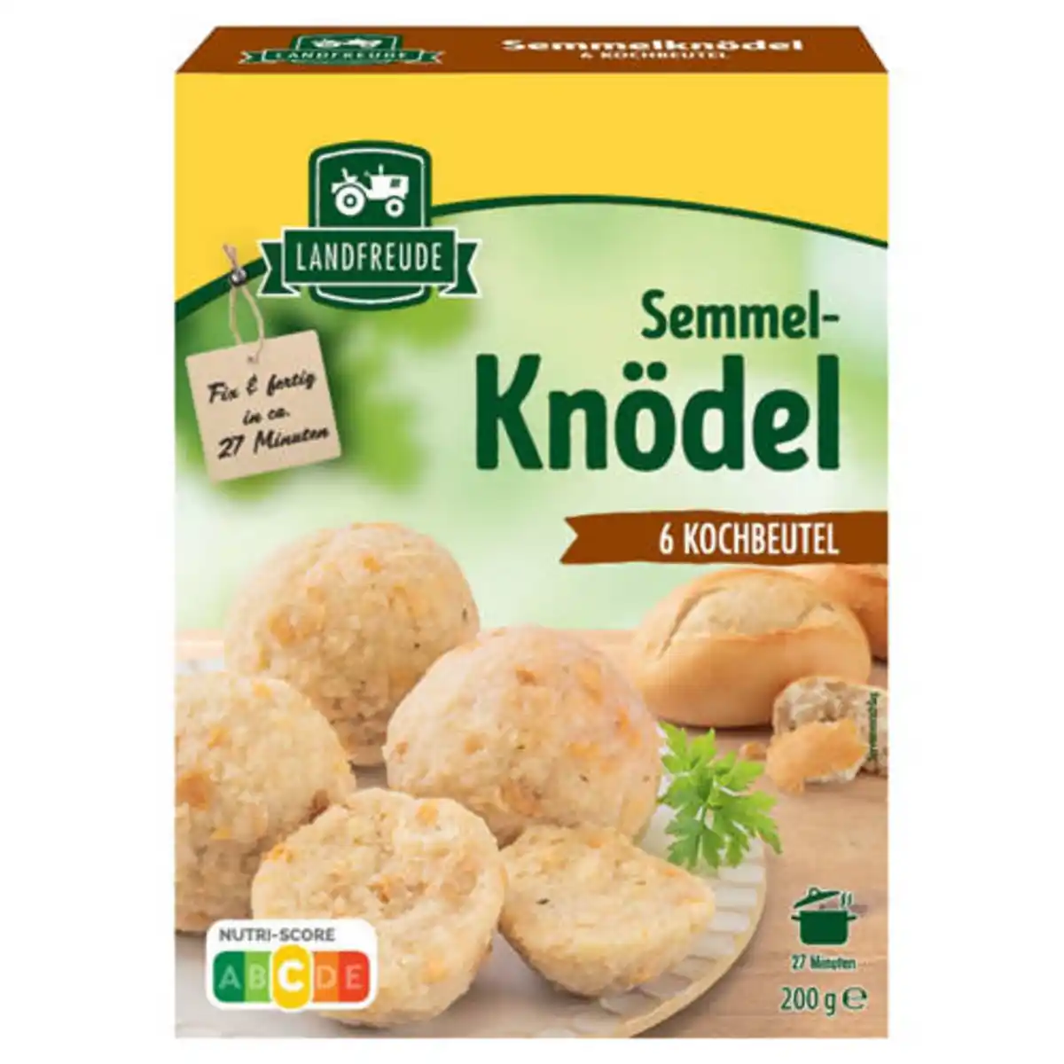 Bild 1 von LANDFREUDE Knödel im Kochbeutel 200 g, Semmelknödel