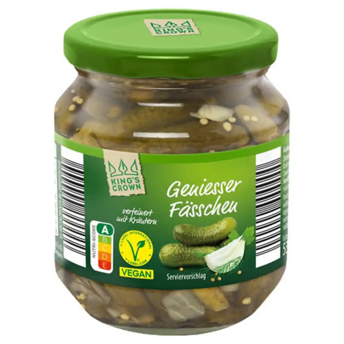 Bild 1 von KING'S CROWN Genießerfässchen Gurken 300 g, Kräuter
