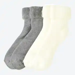 Damen-Thermosocken mit Umschlag, 2er-Pack