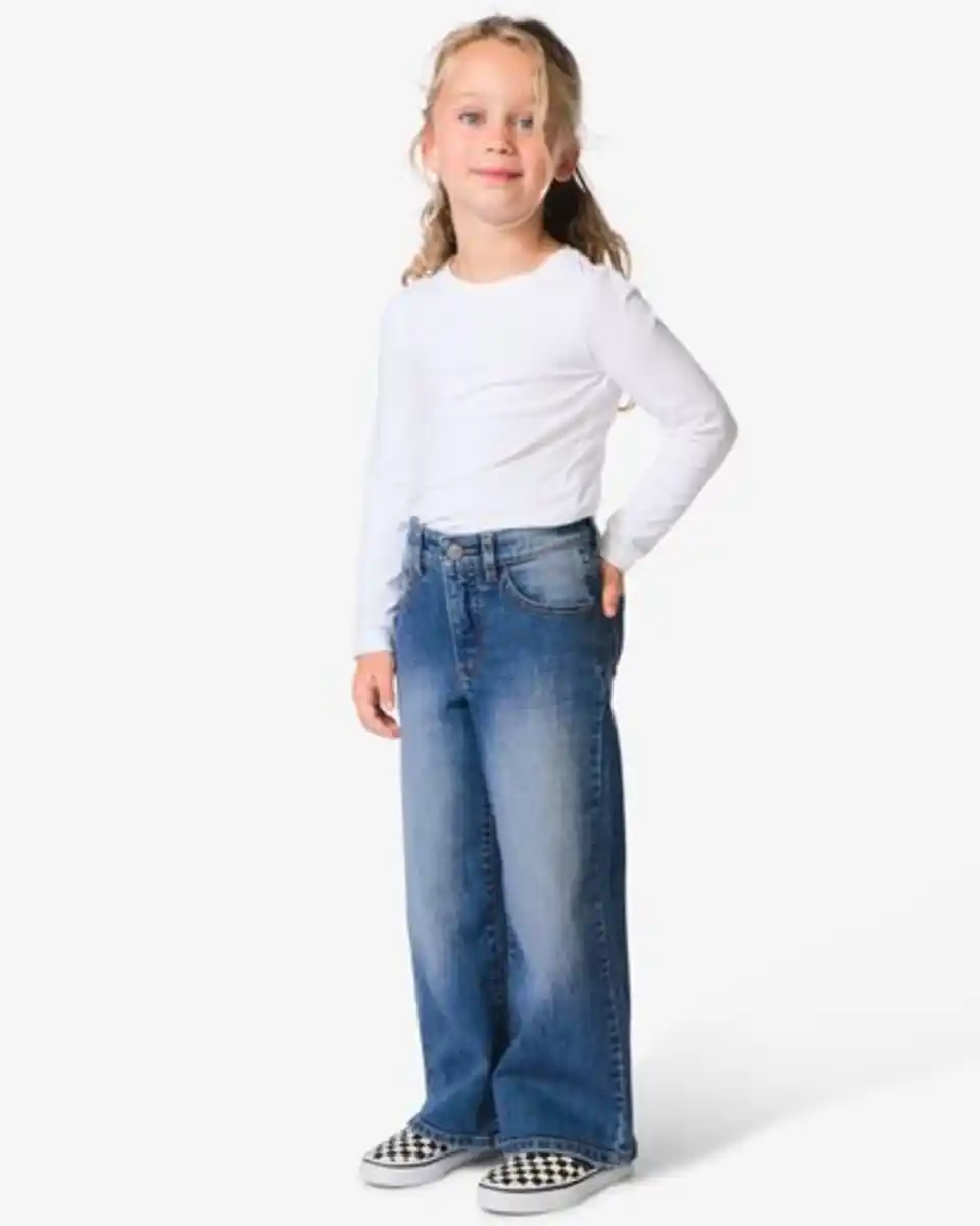Bild 1 von Kinderjeans weit mittelblau