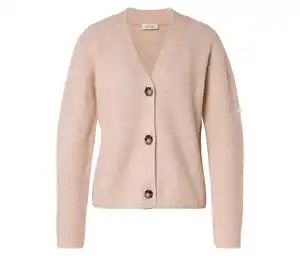 Strickjacke mit RWS-zertifizierter Wolle, creme