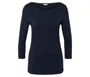 Shirt mit 3/4-Arm, dunkelblau