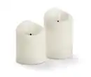 Bild 1 von 2 LED-Echtwachskerzen, creme