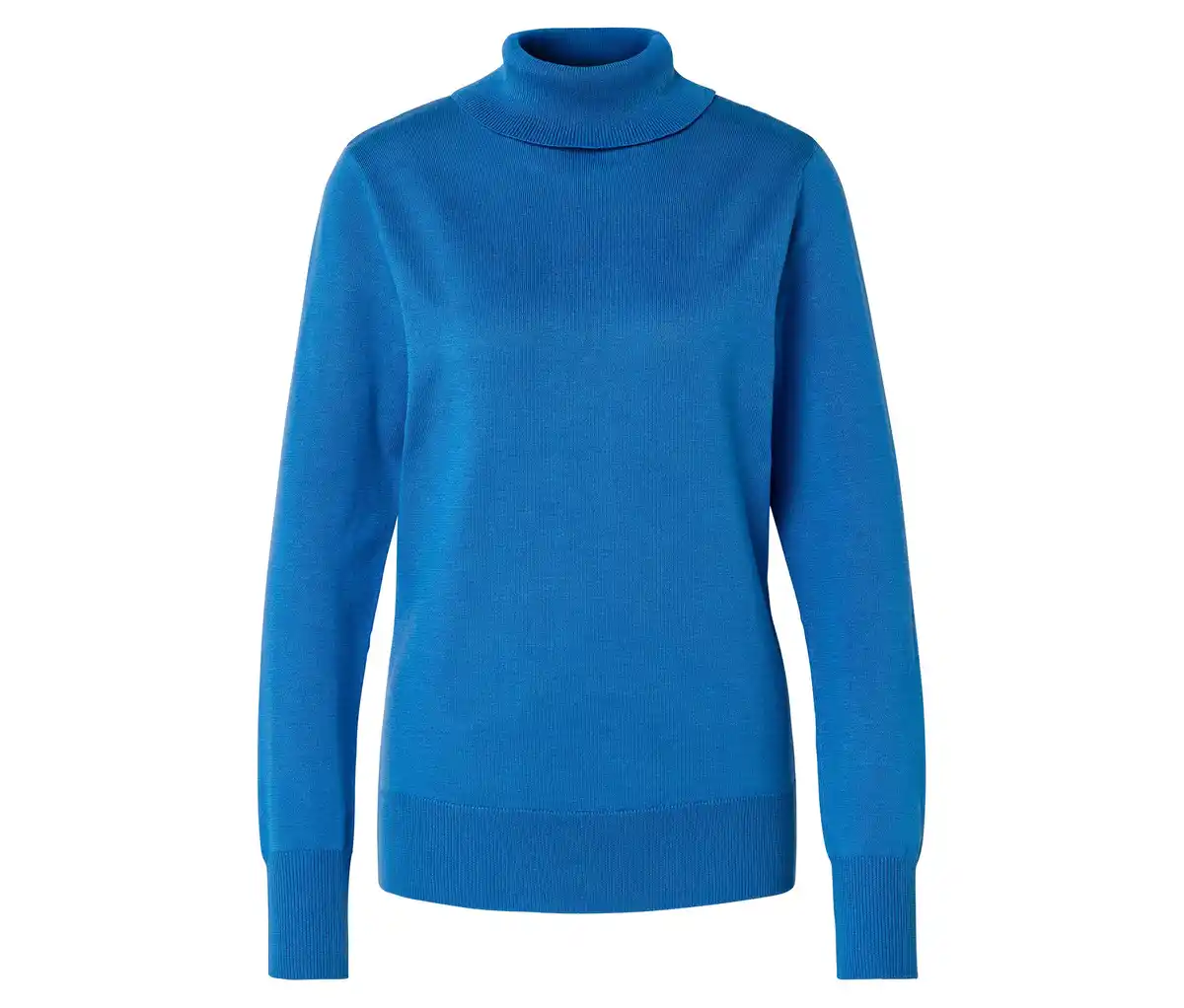 Bild 1 von Feinstrick-Rollkragenpullover, blau