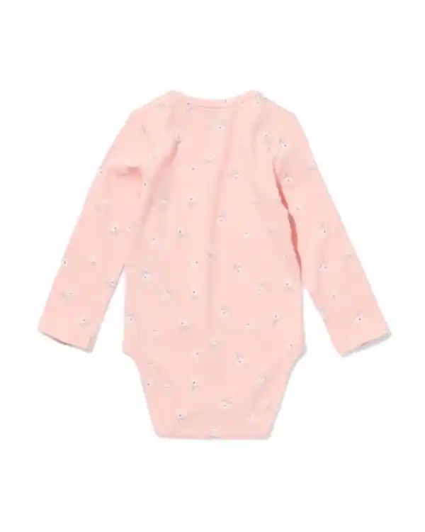 Bild 2 von Baby-Strampler, LENZING™ ECOVERO™, gerippt, Blumen hellrosa