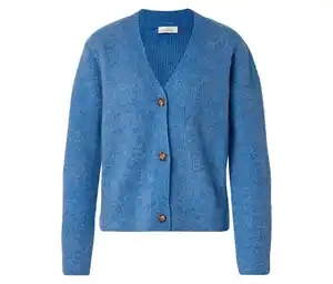 Strickjacke mit RWS-zertifizierter Wolle, blau