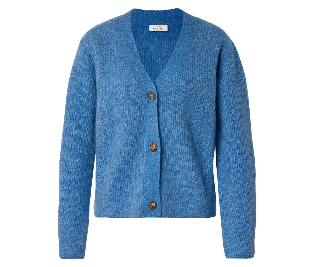 Bild 1 von Strickjacke mit RWS-zertifizierter Wolle, blau