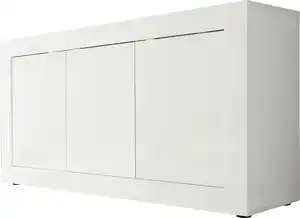 Home affaire Sideboard Basic Breite 160 cm, Kommode 3 Türen, Anrichte, Metallgriff, moderne Rahmenoptik, viel Stauraum, Farbauswahl