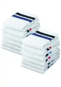Go in Tennissocken Damen Herren Kinder Sportsocken mit Ringel aus Atmungsaktive Baumwolle (Packung, 12-Paar, Großpackung bis Gr. 47-50) mit Frottee, Kindersocken, Damensocken, Herrensocken