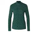 Bild 1 von Blusenshirt mit Stehkragen, dunkelgrün