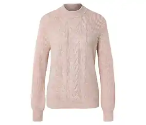 Strickpullover mit Zopfmuster