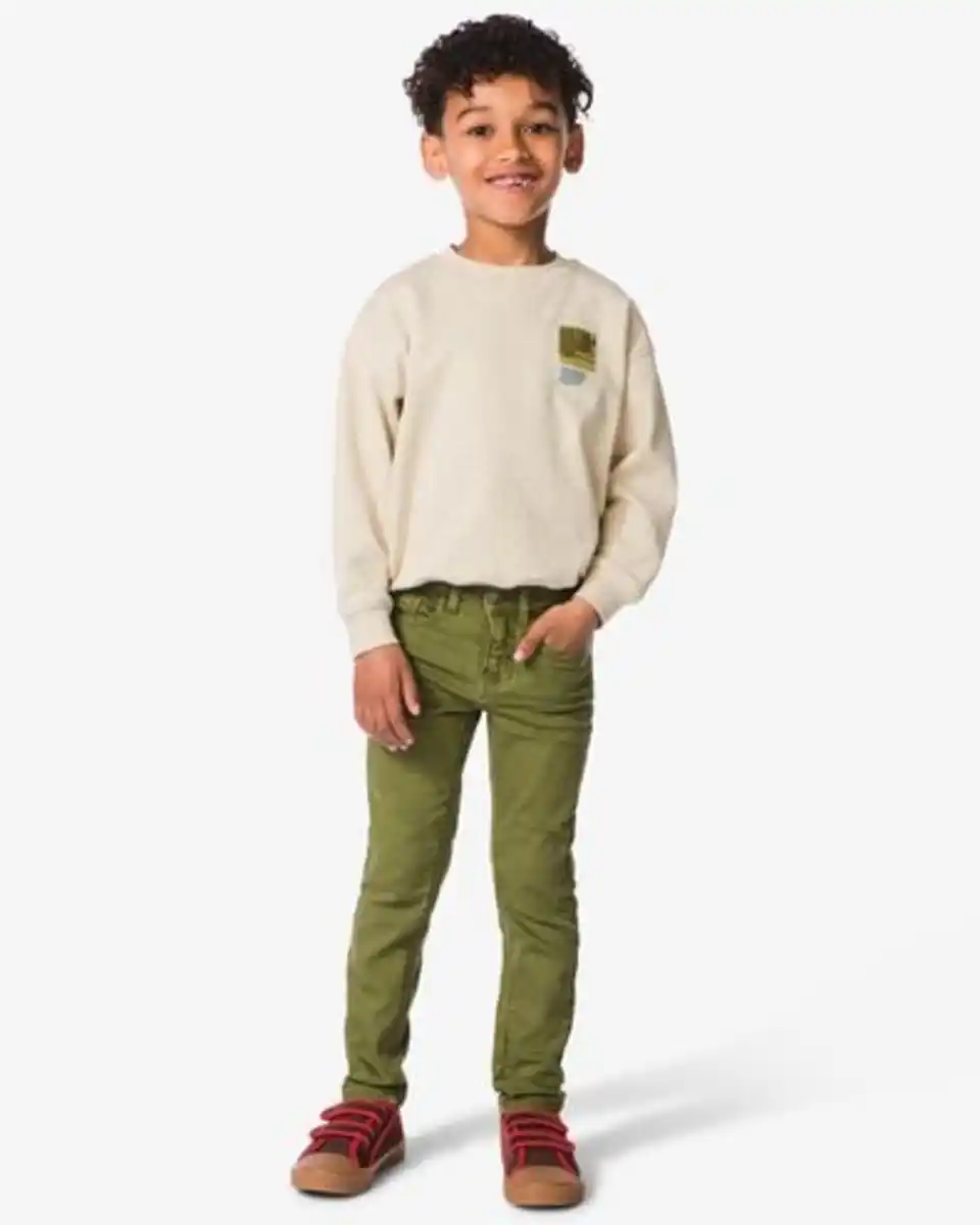Bild 1 von Kinderhose, Skinny Fit, Jogginghose knallgrün