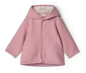 Kinder-Walkjacke mit Merinowolle, rosa