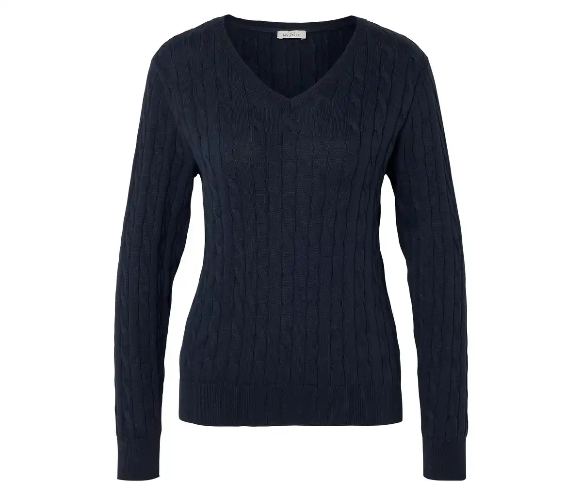 Bild 1 von Zopfstrickpullover, dunkelblau