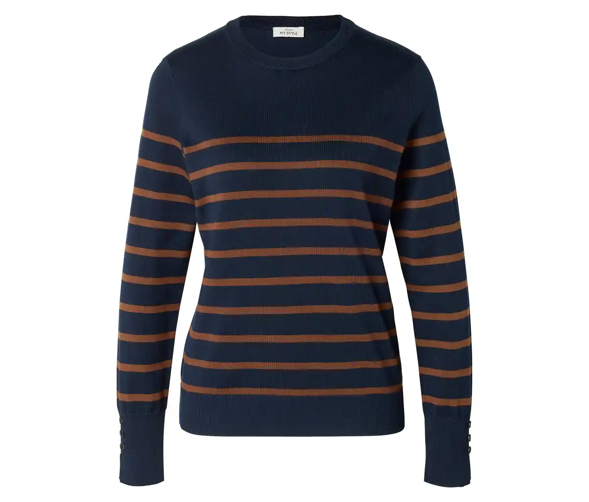 Bild 1 von Feinstrickpullover, gestreift