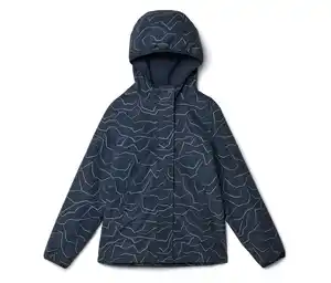 Kinder-Thermo-Regenjacke mit reflektierendem Print