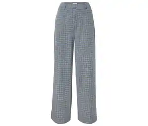 Komfort-Palazzohose mit Hahnentritt-Jacquard