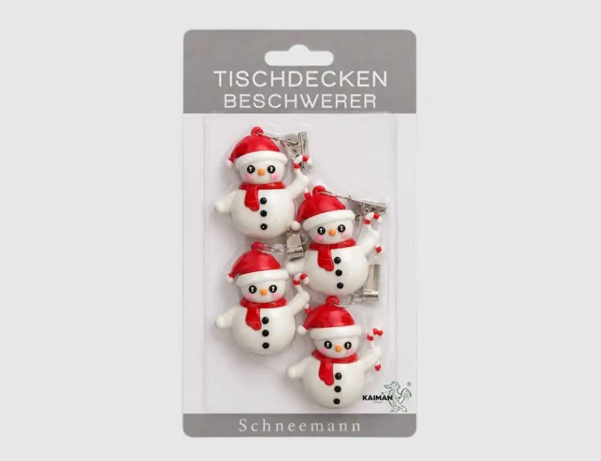 Bild 1 von Tischtuchbeschwerer Schneemann Weiß