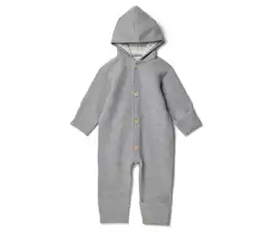 Baby-Walkoverall mit Merinowolle, grau