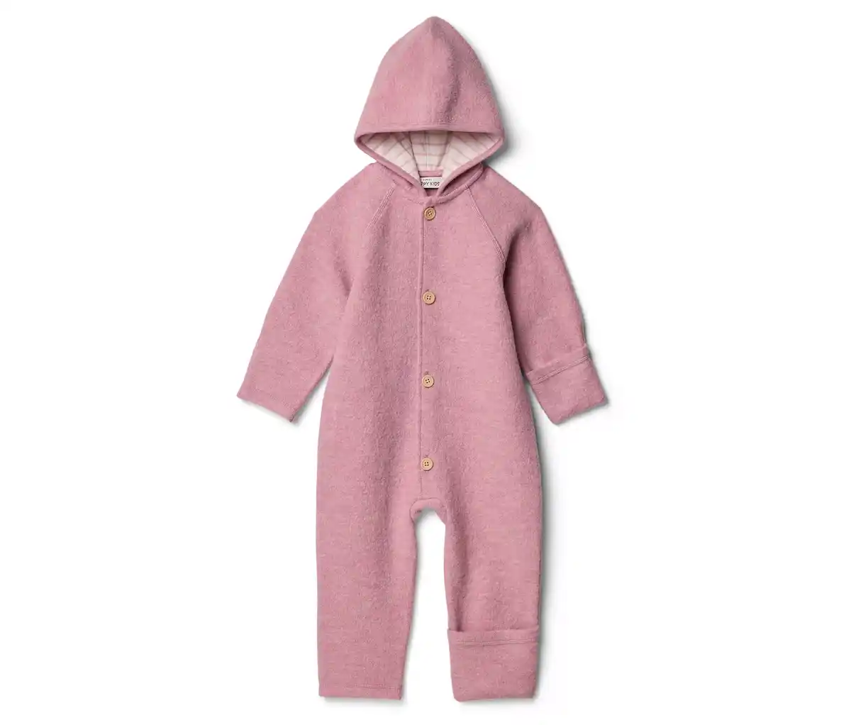 Bild 1 von Baby-Walkoverall mit Merinowolle, rosa