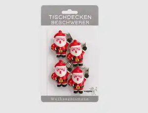 Tischtuchbeschwerer Weihnachtsmann Rot