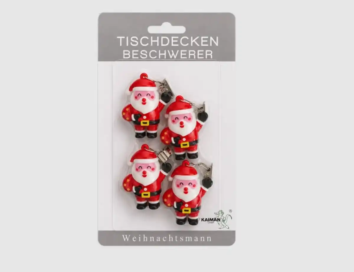 Bild 1 von Tischtuchbeschwerer Weihnachtsmann Rot