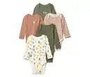 Bild 1 von 5 Baby-Bodys mit Mitwachsfunktion, Waldtiere