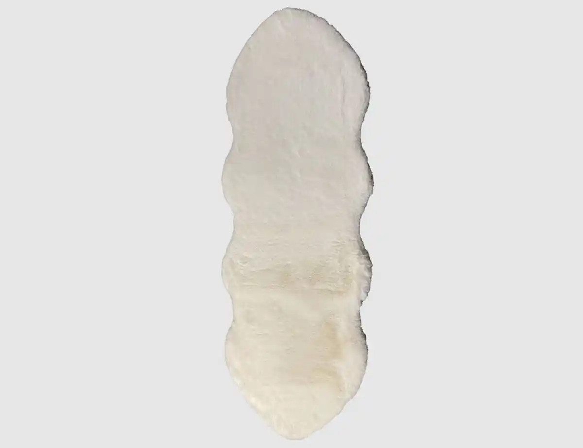 Bild 1 von Kunstschaffell Weiß 55x160cm