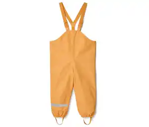 Kinder-Thermo-Regenhose mit Fleecefutter, gelb