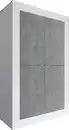 Bild 1 von Home affaire Highboard Basic Höhe 162 cm, Breite 102 cm, Kommode 4 Türen, Hochkommode, Metallgriff, moderne Rahmenoptik, viel Stauraum, Farbauswahl
