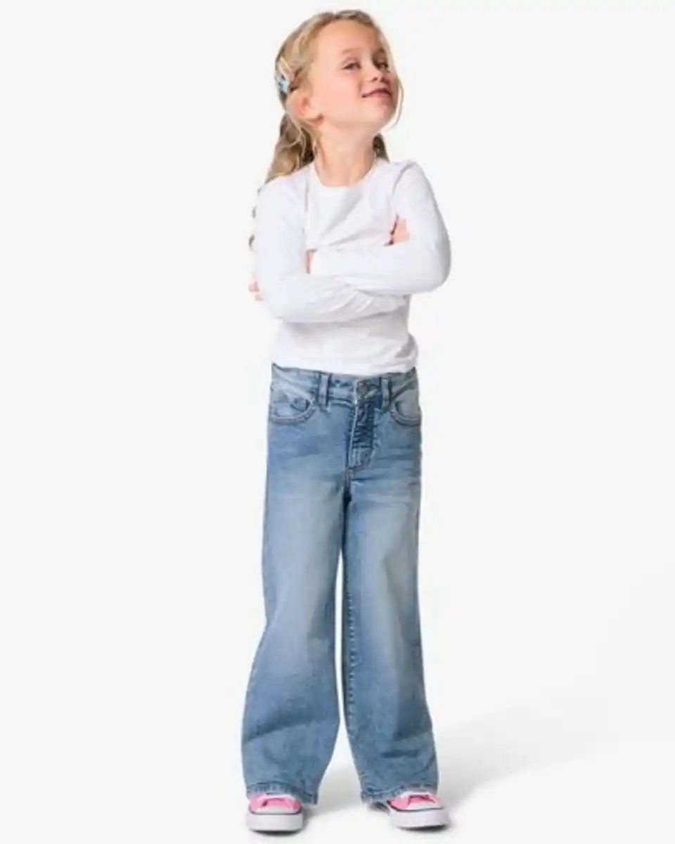 Bild 1 von Kinderjeans weit hellblau