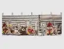Bild 1 von LED-Scheibengardine Teddybären Bunt
